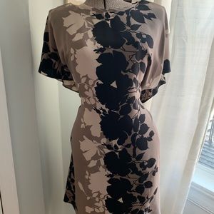 Anthropology silk dress Japanese style print onesz